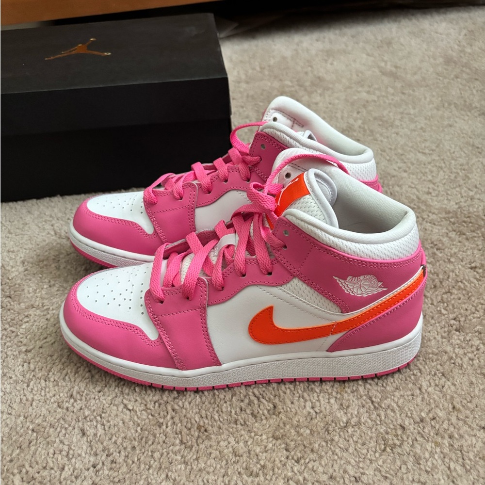 Nike Jordan 1 Mid Creamsicle 7Y